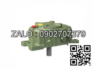 Hộp giảm tốc dạng úp ( nằm ) trục vít - bánh vít Yushen vỏ gang , size : 120 , tỉ số truyền 1/20 trục cốt ra hướng xuống dưới Model : WPX
