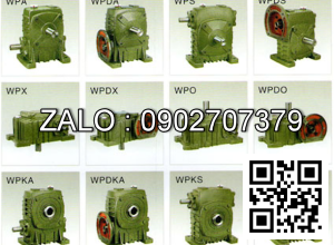 Hộp giảm tốc dạng đứng trục vít - bánh vít Yushen vỏ gang , size : 175 , tỉ số truyền 1/30 mặt bích ( mặt loa ) nằm bên trên Model : WPDS