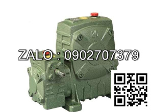Hộp giảm tốc trục vít 2 cấp , 2 hộp số ghép lại với nhau vỏ gang , size : 175 , tỉ số truyền 1/800 Model : WPEA