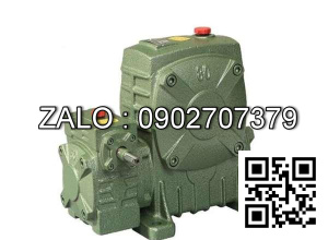 Hộp giảm tốc trục vít 2 cấp , 2 hộp số ghép lại với nhau vỏ gang , size : 200 , tỉ số truyền 1/800 Model : WPEA