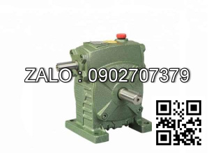 Hộp giảm tốc dạng vuông góc thân đứng vỏ gang , size : 70 , tỉ số truyền 1/25 cốt đầu vào nằm ở phía trên Model : HW ( WPS )