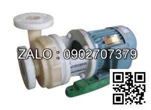 Bơm hóa chất đầu nhựa 40FV/P (D)- 18 Lưu lượng: 12 m3/h, Công suất: 1.5 kW