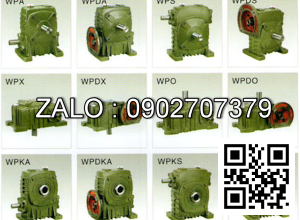 Hộp giảm tốc dạng đứng trục vít - bánh vít Yushen vỏ gang , size : 80 , tỉ số truyền 1/25 mặt bích ( mặt loa ) nằm bên dưới Model : WPDS