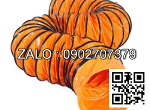 Ống Gió Bố Vải Lò Xo, Ống Amiang ( Simili ) Phi 100Mm, 150Mm