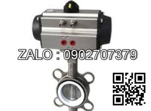 Van Bướm Inox 304 Tay Gạt, Ron Teflon ( Ptfe )