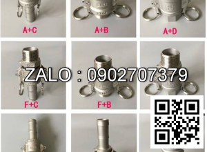 Khớp Nối Nhanh Đuôi Chuột Inox 304 - 316