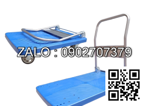 Xe Đẩy Hàng 4 Bánh Sàn Nhựa Xe Xếp Tải Trọng 150 kg