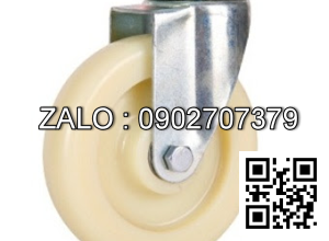 Bánh Xe PP Trắng Phi 125x32 - Cố Định Tải Trọng 120kg / 1 Cái
