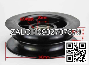 Puly nhựa xe nâng ￠20*￠143*45