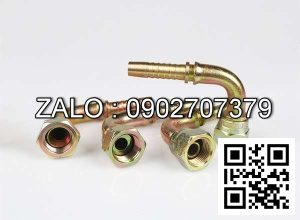 Đầu bấm nối ống thủy lực 3/8  co số 6