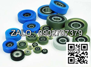 VÒNG BI BỌC NHỰA PU TRỤC BI PHI Ø8