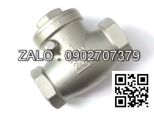 Van 1 chiều lá lất ren gang DN80