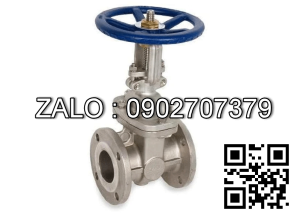 Van cổng mặt bích JIS 10K mạ kẽm DN80