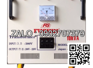 Biến áp 3P 380V ra 1P 220V-10KVA - Nhản hiệu : Fushin