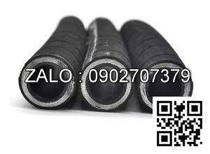 Ống thủy lực 3/8 inch x 600mm, 2 đầu thẳng female, ren 1/2 inch JIC37 BSP côn lõm, EN 856 4SP