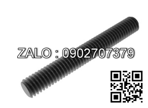 Ty ren (STUD BOLT) ASTM A193 B7 đen mộc, size: 1/2'' 85mm