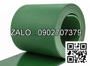 Băng tải PVC caro màu xanh 2.2 mm