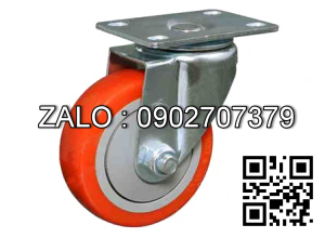 Bánh Xe Nhựa Pu Chịu Lực Phi Tròn 130Mm - 150Mm - 200Mm