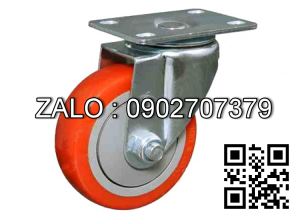 Bánh Xe Nhựa Pu Chịu Lực Niềng Gang,Bản Bánh Xe 30Mm - 50Mm