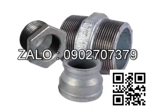 Nối thép mạ kẽm giảm MS 27/21