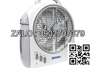 Quạt tích điện, quạt sạc điện có đèn LED✓2 pin