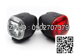 Bộ Đèn Trước Sau Xe Đạp 8 Pin CR2032
