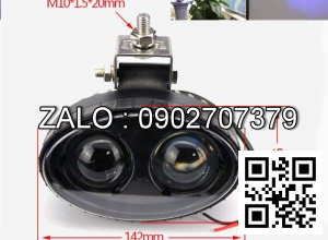 Đèn 12V-80V cảnh báo chiếu vạch Hình U màu đỏ