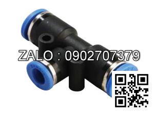 Đầu nối nhanh T phi 8