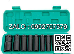 Bộ 10 Đầu Khẩu-Đầu Tuýp 1/2 Dài Dùng Cho Máy Siết Bulong 8-24