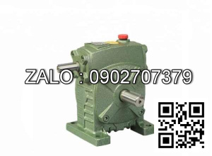 Hộp giảm tốc dạng đứng trục vít - bánh vít Yushen vỏ gang , size : 60 , tỉ số truyền 1/10 Cốt vào( cốt nhỏ) nằm trên Model : WPS