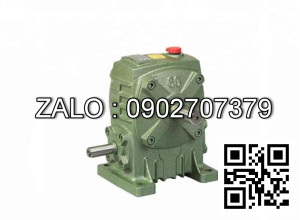 Hộp giảm tốc dạng đứng trục vít - bánh vít Yushen vỏ gang , size : 80 , tỉ số truyền 1/50 Cốt vào( cốt nhỏ) nằm dưới Model : WPA