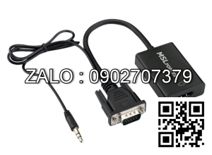 Đầu Chuyển Vga HDMI Có Audio Box