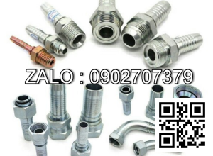 Đầu nối thủy lực 2 đầu hạt bắp phi 8