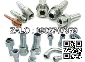 Đầu nối thủy lực 2 đầu ren ngoài, côn lồi, 1 đầu ren 9/16-18UNF, 1 đầu ren 1/2-14NPT

