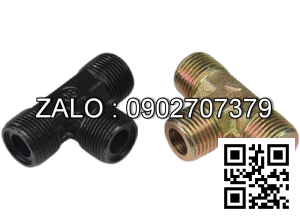 Đầu nối T thủy lực ren ngoài 9/16-18UNF côn lồi