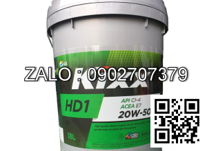 Nhớt Kixx HD1 20W-50 API CI-4