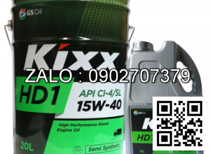 Nhớt Kixx HD1 15W-40 API CI-4