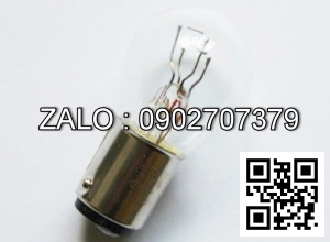 Bong den, duoi cai lech tam, 2 tim, 48V, 25W (Bong den bao phanh, model xe: TCM FB30-8, NSX: 2014)