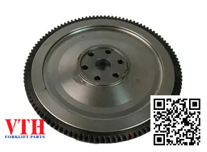 Bánh đà xe nâng TCM FD25Z5, Z=126 răng,phi ngoai rang 355mm, phi vanh 340mm, 6 lo Bulong phi 13mm, lỗ tâm bac dan 6302