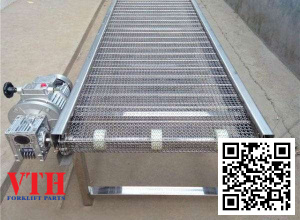 Băng tải máy cắt mép tẩy rỉ, kích thước 5x400x7400mm