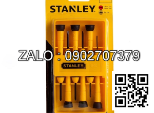 Bộ tuốc nơ vít Stanley đồng hồ cán nhựa 2
cạnh & 4 cạnh 6 chi tiết 66-052