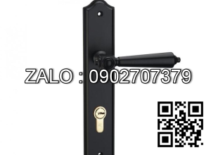 Khóa cửa tay gạt Vickini 35117.102 OBP đen mờ 2 đầu chìa