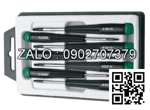 Bộ tuốc nơ vít Sata đồng hồ hoa thị(torx) 7 chi tiết 09315