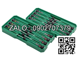 Bộ tuốc nơ vít Sata đồng hồ cán dài 15 chi tiết 
09317
