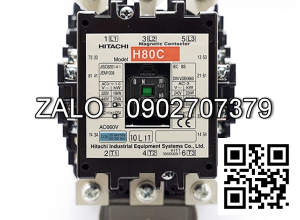Contactor Hitachi H80C 80A ( cuộn dây 220 V )