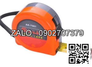 Thước dây Thép Asaki 10mx25mm vỏ nhựa nền vàng AK-2671