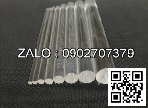 Cây Nhựa Mica Tròn Đặc Ø 15x2000mm