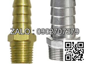 Nối đuôi chuột rắc-co thau ren trong 13mm - Nối ống OD10mm ( cấp khí argon vào máy )